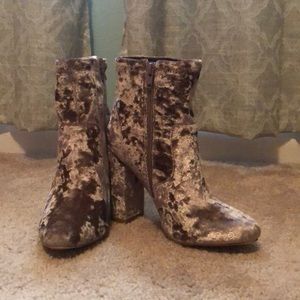 Justfab velvet booties